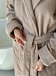 Халат жіночий з капюшоном COSY махровий Fortune 2XL бежевий 925H2W - изображение 6