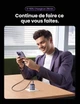 Зарядний пристрій Ugreen Nexode 30W USB C Charger with GaN Tech Grey (CD319) - изображение 3