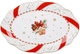 Блюдо овальное фарфоровое Christmas Ribbon 31х21 см рождественское - изображение 1