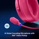 Наушники MCHOSE V9 PRO Pink Беспроводная Игровая Гарнитура, Радиоканал/Bluetooth/3.5мм. Съемный Микрофон, RGB Подсветка, Объемный звук 7.1, Автономная работа 250 Часов - изображение 5