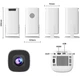 Смарт-проєктор HONGTOP P30 Android 11 White (Портативний 4K WiFi 6 проектор для домашнього кінотеатру) - зображення 5