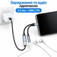 Адаптер Type-C - 3.5 мм + зарядка PD 60W Stone 2 в 1 нейлон (ST-USBC2in1-01) - изображение 5
