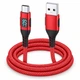 Кабель USB-A - Type-C Stone 60W 1 м LED-дисплей нейлоновая оплетка (ST-USBA-CLED-1M) - изображение 1