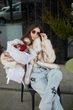 Шубка в екслюзивному кольорі - Classyme - L - Айворі - (27sh) - зображення 4