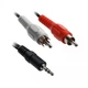 Аудіокабель Cablexpert CCA-458/0.2, 3.5 мм 2xRCA, 0,2 м, Black - зображення 2