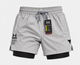 Шорты Under Armour 2 в 1 серый M - изображение 1