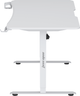 Biurko komputerowe Anda Seat Xtreme E 1400x750 mm z elektryczną regulacją wysokości Białe (6977890868093) - obraz 8
