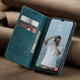Чехол-книжка CaseMe из нубука для Xiaomi Mi 13 Lite Бирюзовый - изображение 2