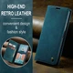 Чехол-книжка CaseMe из нубука для Xiaomi Poco X5 5G Бирюзовый - изображение 3
