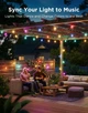 Zestaw lampek LED Govee H7025 Outdoor Clear Bulb String Lights 15 m RGBIC WI-FI/Bluetooth Ciepły biały (6974316995890) - obraz 18