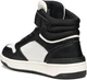 Високі демі кросівки Geox J Washiba, 36 євро, Black White - зображення 5