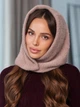 Женский капор Celina из экомеха светло-коричневый - изображение 1