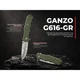 Нож складной карманный Ganzo G616-GR (7.9 см) 440C / ABS зеленый - изображение 5
