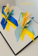 Патриотические бутоньерки, желто-голубые с колосками для выпускников и школьников - изображение 2