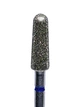 Алмазна фреза(бор) конус скруглений синій 4x12mm - изображение 2
