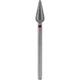 Алмазна фреза(бор) куля гостра червона 1,8x4,2mm - изображение 1