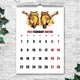 Календарь 2027 настенный перекидной КОТЫ БОЛЬШИЕ ЦИФРЫ 13 листов ENTERSTORE 42х29.7 см (ART 270135) - изображение 1
