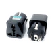 Перехідник US/UK/AU to EU Dynamode (EU Adapter black) - зображення 3