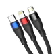Кабель 3mk Hyper Cable N-SERIES 3 in 1 USB-A / Lightning / Micro 1.2m Black (5903108681995) - изображение 3