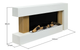 Электрокамин ArtiFlame Fjord AF52 2000 Вт до 30 м² с 3D-эффектом пламени Wi-Fi и пультом Настенный обогреватель с термостатом декоративными поленьями и камнями - изображение 5