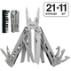 Мультитул Mächtz MMT-7121 CITADEL NS 21+11в1, многофункциональный инструмент, Natural Silver - изображение 1