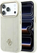 Etui na smartfon Guess Stripe Peony 4G Logo MagSafe do Apple iPhone 18 Pro / Apple iPhone 17 Pro Beige (3666339653187) - obraz 1