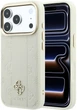 Etui na smartfon Guess Stripe Peony 4G Logo MagSafe do Apple iPhone 18 Pro Max / Apple iPhone 17 Pro Max Beige (3666339653194) - obraz 1
