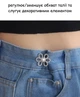 Декоративный регулятор пояса для джинсов брюк и юбок съемная застежка-цветок с жемчужиной серебристый сплав 3×3 см R9889 - изображение 8