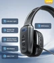 Беспроводная гарнитура LEAYU Bluetooth 5.2 с микрофоном и шумопоглощением (Черный) - изображение 8