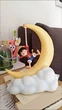 Светильник ночник аниме Ван Пис Монки Д Луффи 3д настольная LED лампа на луне One Piece аккумуляторная 20 см 3Д Monkey D Luffy 3 режима яркости - изображение 6