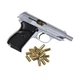 Сигнально-стартовый пистолет SUR 2608, 7+1/9 mm (Matte Chrome Plating) add 1 magazine. - изображение 5