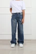 Джинси wide leg для дівчинки YUKI синій 134 ЦБ-00297971 - изображение 2
