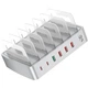 Мультизарядная док-станция Addap MCS-H881 72W на 6 USB портов серебристая - изображение 1