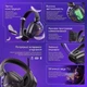 Беспроводная игровая гарнитура Proove Gaming Rage 2.4Ггц/BT6.0 объемный звук 7.1 черный - изображение 9