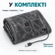Электрическое одеяло-плед с подогревом 150×80 см, USB-питание, 3 режима нагрева и карман для повербанка, серое - изображение 5
