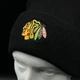 Зимняя черная шапка 47 Brand Chicago Blackhawks H-HYMKR04ACE-BKA - изображение 2