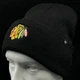 Зимняя черная шапка 47 Brand Chicago Blackhawks H-HYMKR04ACE-BKA - изображение 3