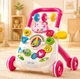 Ходунки детские 2-in-1 Baby Activity Walker музыка, противоскользящие колеса, регулировка скорости, шестерни, геометрический сортер, подсветка, пальчиковые игры Розовый (1688-160/02) - изображение 13
