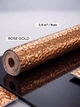 Самоклеющееся металлизированное покрытие для стен и потолка METTALICA Rose Gold - изображение 2