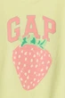 Комплект: футболка и шорты Gap 80-86(см) Желтый (158353) - изображение 2