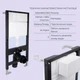 Готовое решение Qtap для ванной комнаты: подвесной унитаз Robin New Ultra Quiet 490x365x325 + комплект инсталляции Standard (круглая кнопка Black) - изображение 4