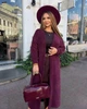 Женский кардиган теплый удлиненный из альпаки с поясом 60/62, Марсала (VL_1112_31) - изображение 8