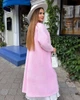 Женский кардиган теплый удлиненный из альпаки с поясом 60/62, Розовый (VL_1112_29) - изображение 4