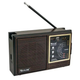Радіоприймач FM аналоговий портативний Golon RX-9933UAR акумуляторний USB MicroSD 215х70х135мм Brown - зображення 1