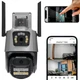 Уличная IP камера (2×4MP) WiFi, от сети, P11-QQ6 - изображение 1