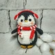 Мягкая игрушка ручной работы вязаная амигуруми Hand Made Пингвин 12 см 218-7 - изображение 1