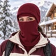 Балаклава флісова зимова DM-AA для походів і прогулянок One Size бордова - зображення 5