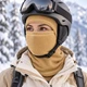 Балаклава флісова зимова DM-AA для туризму та прогулянок One Size бежева - зображення 7