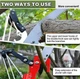 Гілкоріз-пилка Telescopic 2в1 з телескопічною ручкою, довжина 1-4.2 м, для обрізання дерев, із захисними окулярами та рукавичками - изображение 3