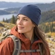 Шапка спортивная унисекс WF-XM для бега и велоспорта, серо-синяя, 52–68 см - изображение 6